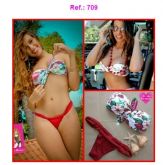 Biquines três marias TQC estampado