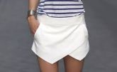 Short assimétrico Branco